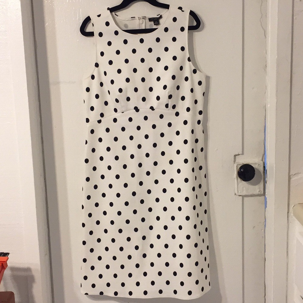 NWT Ann Taylor Sleeveless Dotted Dress